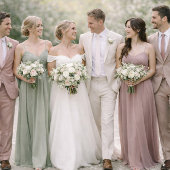 Weiche Florale Kleidung Farben Hochzeitskarte Einladung