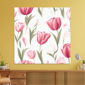 Weiche florale Tulissen Leinwanddruck (Insitu (Wohnzimmer))