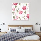 Weiche florale Tulissen Leinwanddruck (Insitu (Schlafzimmer))