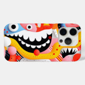 Weiche Formen mit Zähnen und Mustern Case-Mate iPhone Hülle (Rückseite (Horizontal))