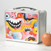 Weiche Formen mit Zähnen und Mustern Metall Brotdose (Beispiel)