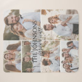 Weiche Foto-Collage Hochzeit oder Jubiläum Sherpadecke (Vorderseite (Horizontal))