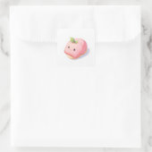 Weiche Friedliche Kunst Quadratischer Aufkleber (Tasche)