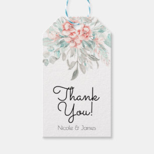Weiche Frühlings-Sommer-Blumen Grün Elegante Hochz Geschenkanhänger