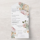 Weiche Frühlingsfarben All In One Einladung (Innen Boden)