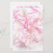 Weiche Gartennelke stationär Briefpapier (Vorne/Hinten)