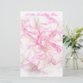 Weiche Gartennelke stationär Briefpapier (Stehend Vorderseite)