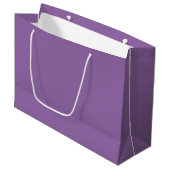 Weiche gedämpfte Lavendel-Großgeschenktasche Große Geschenktüte (Vorderseite Schrägansicht)