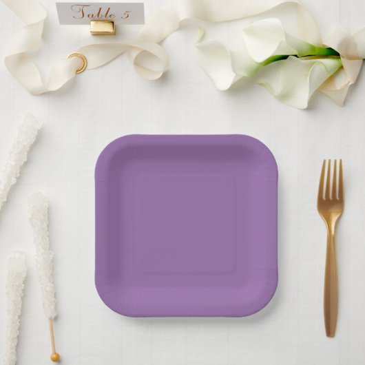Weiche gedämpfte Lavendel-Papierplatten Pappteller (Hochzeit)