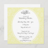 Weiche gelbe Blumen Kinderdusche Einladungskarten (Vorne/Hinten)