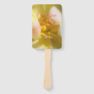 Weiche gelbe Blumenzehen Fächer