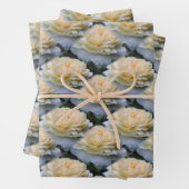 Weiche Gelbröse-Blume-Muster Geschenkpapier Set (Beispiel)