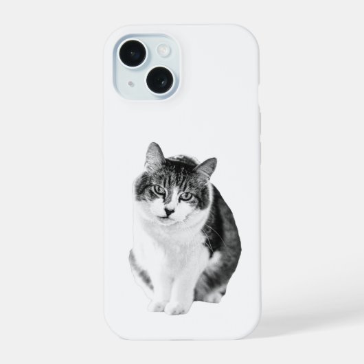 Weiche gemütliche Silhouette iPhone 15 Hülle (Rückseite)