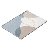 Weiche Geometrie — Anpassbares minimalistisches Jo Notizblock (Linke Seite)