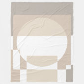 Weiche geometrische Blöcke – Einfach und schlicht Fleecedecke (Vorderseite)