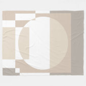 Weiche geometrische Blöcke – Einfach und schlicht Fleecedecke (Vorderseite (Horizontal))