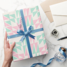 Weiche geometrische Pastelle Geschenkpapier