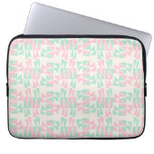 Weiche geometrische Pastelle Laptopschutzhülle (Vorderseite)