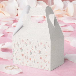 Weiche Geschenkbox mit botanischem Muster Geschenkschachtel