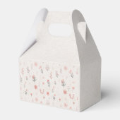 Weiche Geschenkbox mit botanischem Muster Geschenkschachtel (Rückseite)