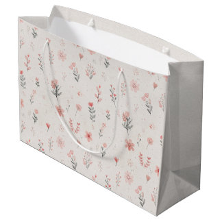 Weiche Geschenktasche mit floralem Muster Große Geschenktüte