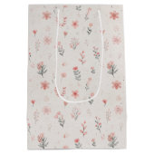 Weiche Geschenktüte mit floralen Herzen (Rückseite)