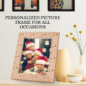 Weiche glänzende goldene Stangen und Blumenmuster Geätzte Rahmen