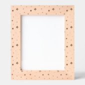 Weiche glänzende goldene Stangen und Blumenmuster Geätzte Rahmen (Vorderseite)