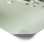 Weiche glänzende Wellen - Minimalistische Abstrakt Poster (Ecke)