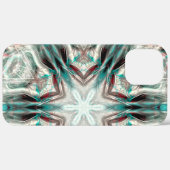 Weiche Glühen auf blauem Sand, Kaleidoskop-Stern Case-Mate iPhone Hülle (Hinten (horizontal))