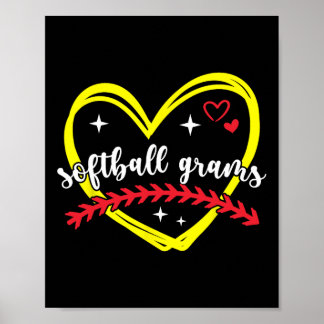 Weiche Grams Herz Oma Grams eines weichen Spielers Poster