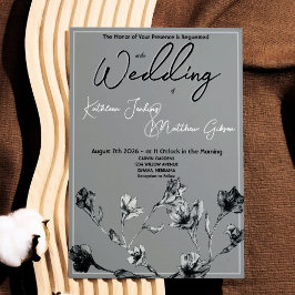 Weiche, graue Blumenzwiebelblume Einladung