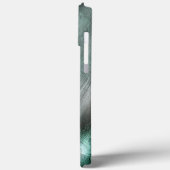 Weiche, graue Gesteinsstruktur mit digitalen Detai Case-Mate iPhone Hülle (Rückseite / Links)