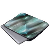 Weiche, graue Gesteinsstruktur mit digitalen Detai Laptopschutzhülle (Vorne Knopf)