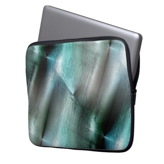 Weiche, graue Gesteinsstruktur mit digitalen Detai Laptopschutzhülle (Vorderseite Links)