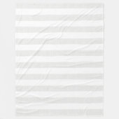 Weiche graue Leinenblick-Streifen Fleecedecke (Vorderseite)