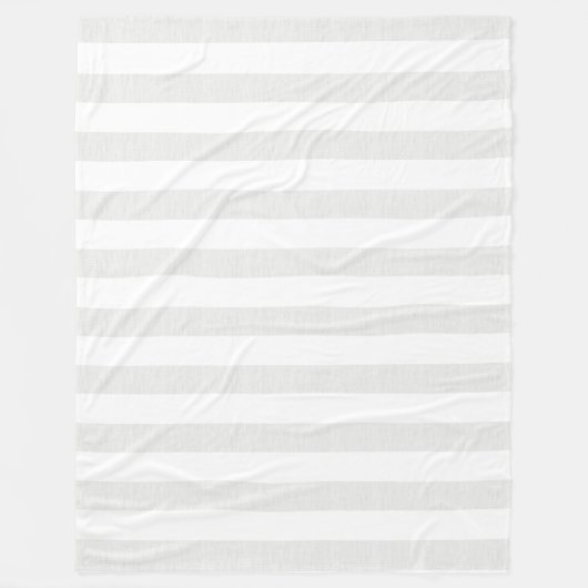 Weiche graue Leinenblick-Streifen Fleecedecke (Vorderseite)