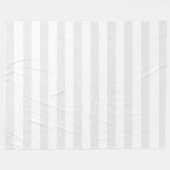 Weiche graue Leinenblick-Streifen Fleecedecke (Vorderseite (Horizontal))