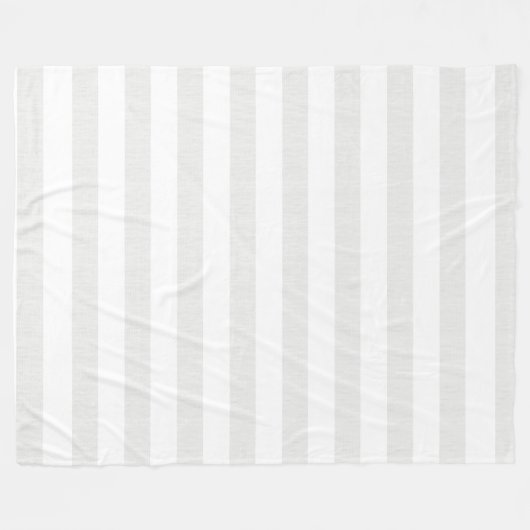 Weiche graue Leinenblick-Streifen Fleecedecke (Vorderseite (Horizontal))