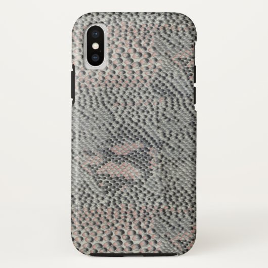 Weiche, graue und rosa Schlangenhaut Case-Mate iPhone Hülle (Rückseite)