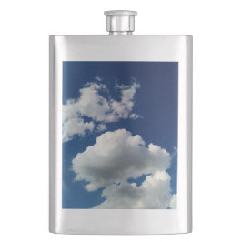 Weiche große Wolken Flachmann