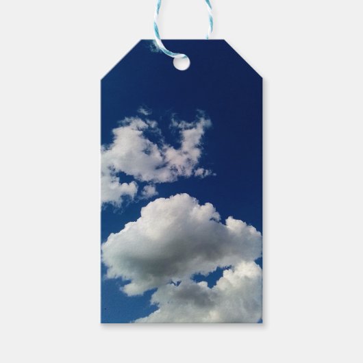 Weiche große Wolken Geschenkanhänger (Vorderseite)