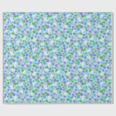 Weiche grüne Frösche und Lily Pads auf hellblauen Geschenkpapier (Flach)
