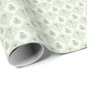 Weiche grüne Geschenkboxen Muster Geschenkpapier R (Rolleneckpunkt)