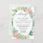 Weiche Grüne Hochzeit verzögert Ankündigung (Vorne/Hinten)