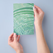 Weiche grüne Pflanze Palmblättrig Flyer (Handgriff)