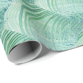 Weiche grüne Pflanze Palmblättrig Geschenkpapier (Rolleneckpunkt)
