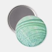 Weiche grüne Pflanze Palmblättrig Magnet (Vorderseite/Rückseite)