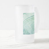 Weiche grüne Pflanze Palmblättrig Mattglas Bierglas (VorderseiteRechts)