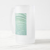 Weiche grüne Pflanze Palmblättrig Mattglas Bierglas (Vorderseite Links)
